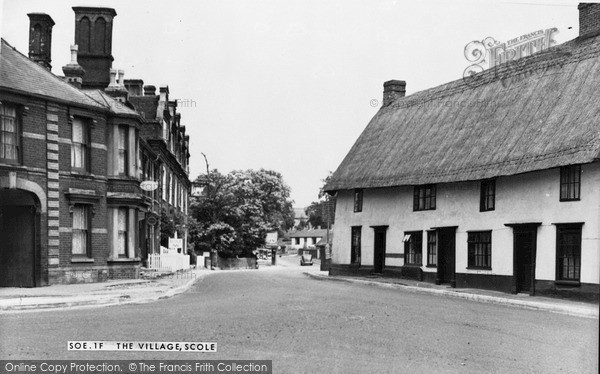 Photo of Scole, The Village c.1955