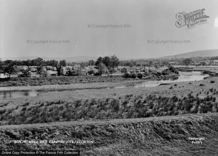 Photo of Scorton, The River And Caravan Site c.1965
