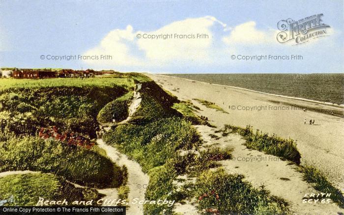 Photo of Scratby, Beach And Cliffs c.1955