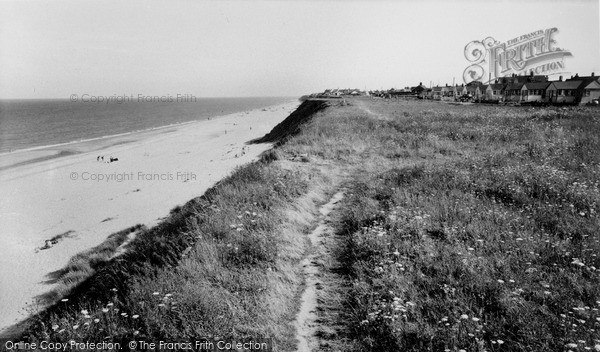 Photo of Scratby, The Beach And The Cliffs c.1955