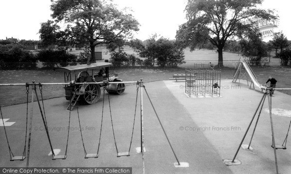Photo of Scunthorpe, Children's Play Area And Old Steam Roller c.1965