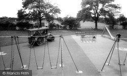 Children's Play Area And Old Steam Roller c.1965, Scunthorpe