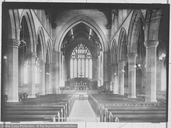 Photo of Scunthorpe, Church Interior 1904