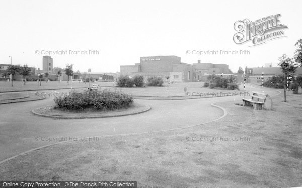 Photo of Scunthorpe, Civic Centre And Model Traffic Area c.1965
