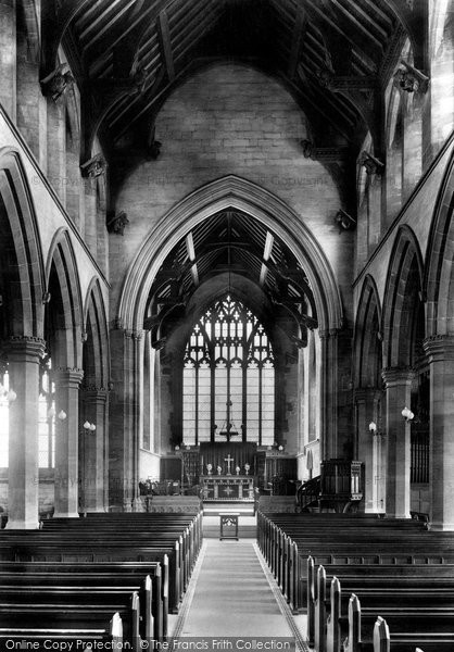 Photo of Scunthorpe, St John's Church, Interior 1904