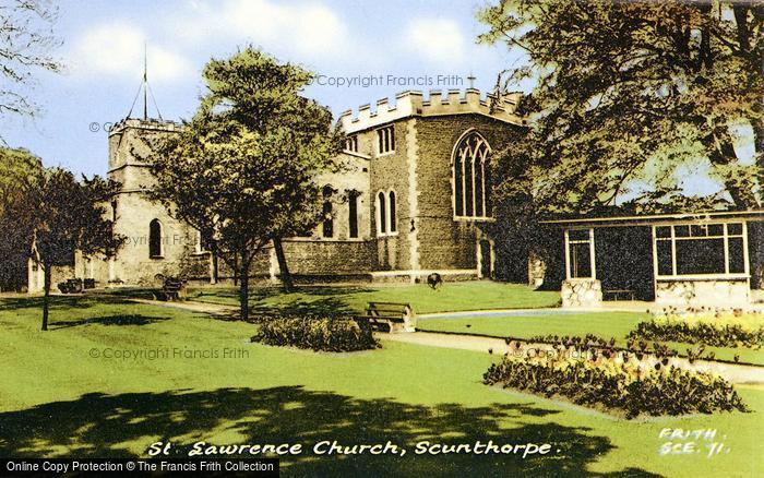 Photo of Scunthorpe, St Lawrence's Church c.1960