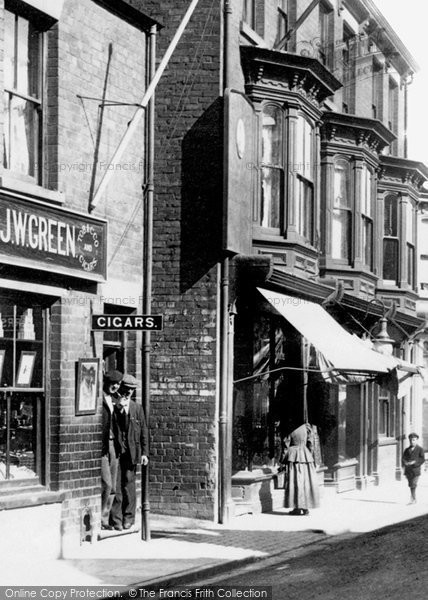 Photo of Scunthorpe, Tobacconist, The High Street 1902