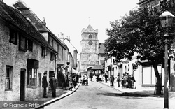 Church Street And St Leonard's Church 1900, Seaford