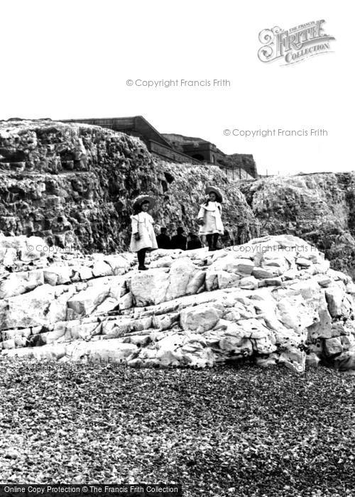 Photo of Seaford, Girls At Splash Point 1906