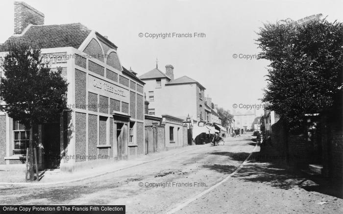 Photo of Seaford, High Street And Old Tree Hotel 1890