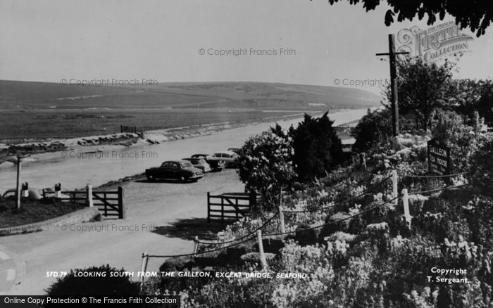 Photo of Seaford, Looking South From The Galleon, Exceat Bridge c.1965