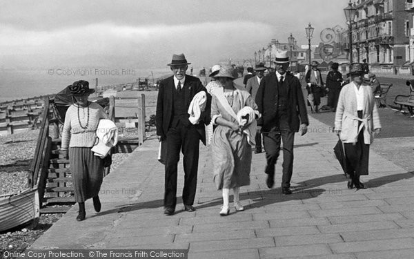 Photo of Seaford, People On The Esplanade 1921