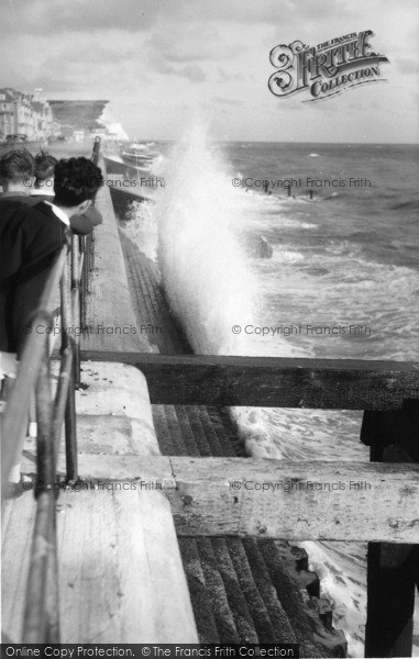 Photo of Seaford, Rough Sea c.1965