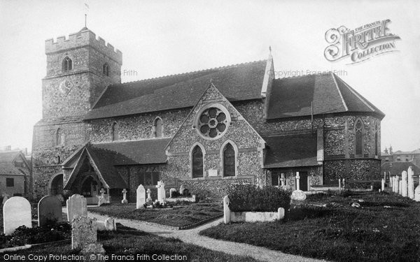 Photo of Seaford, St Leonard's Church 1890