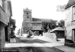 St Leonard's Church And Lychgate 1897, Seaford