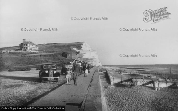 Photo of Seaford, The Beach And East Cliffs c.1955