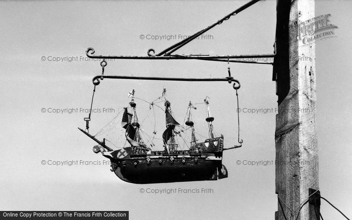 Photo of Seaford, The Galleon Sign, Exceat Bridge c.1965