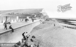 The Promenade And Cliff Head c.1965, Seaford