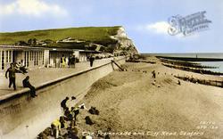 The Promenade And Cliff Head c.1965, Seaford