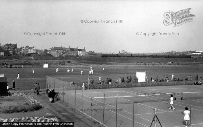 Photo of Seaford, The Tennis Court c.1955