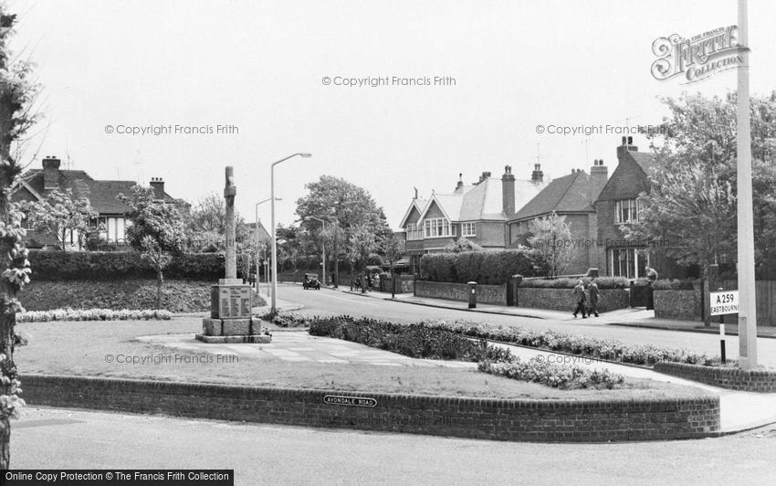 Seaford, the War Memorial c1965