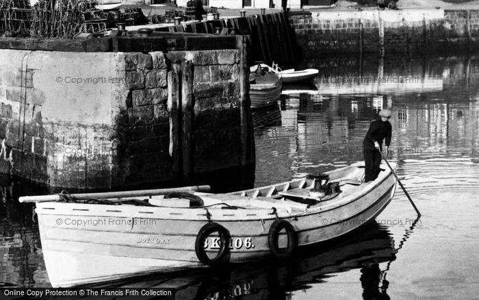 Photo of Seahouses, Boat In The Harbour c.1936