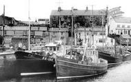 Boats In The Harbour c.1965, Seahouses