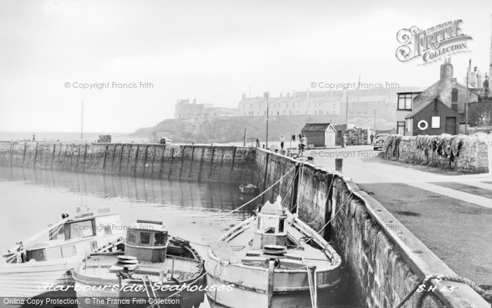 Photo of Seahouses, Harbourside c.1955