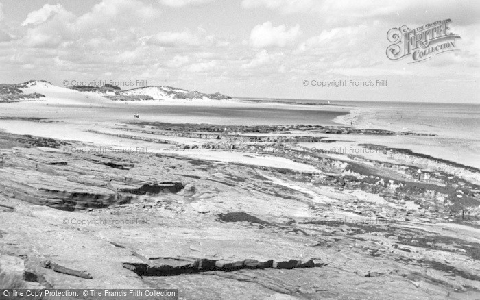 Photo of Seahouses, View Of The Sands And Bamburgh Castle c.1955