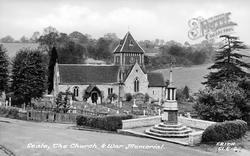 St Lawrence's Church And War Memorial c.1955, Seale