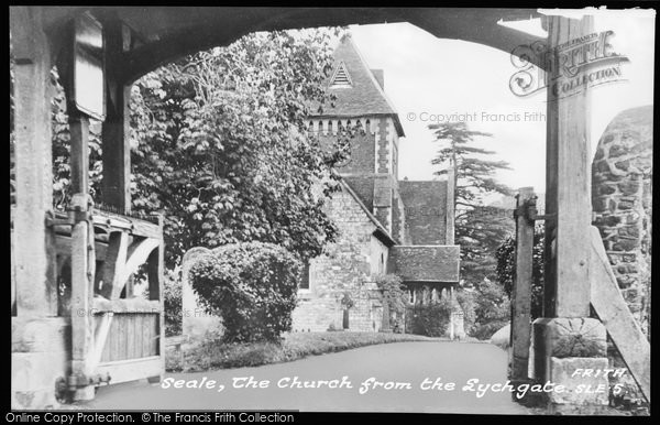 Photo of Seale, The Church From The Lychgate c.1955