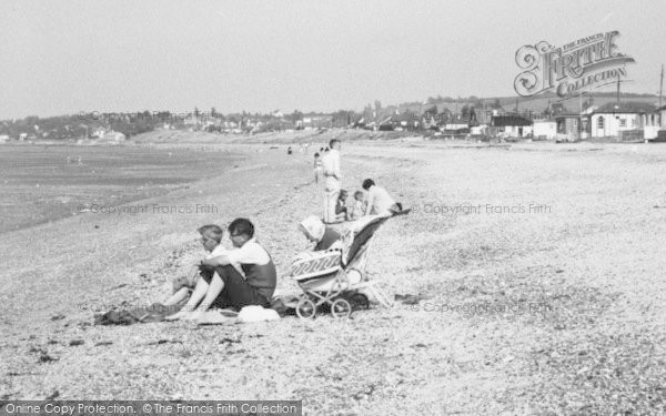 Photo of Seasalter, Family On The Beach c.1955