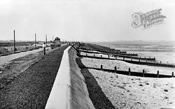 The Campsite And Sea Wall c.1950, Seasalter