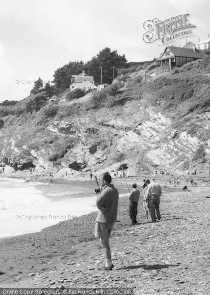 Photo of Seaton, Anglers On The Beach c.1960