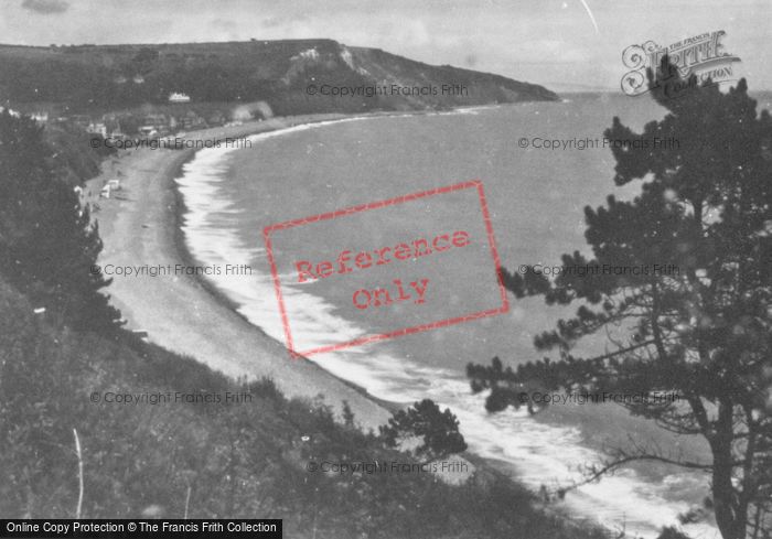 Photo of Seaton, Beach From Axe Cliff c.1950