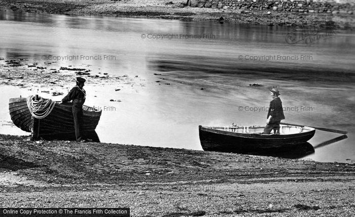 Photo of Seaton, Boatmen c.1871