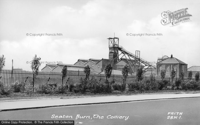 Photo of Seaton Burn, The Colliery c.1955
