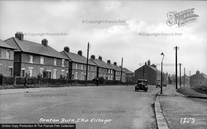Photo of Seaton Burn, The Village c.1955