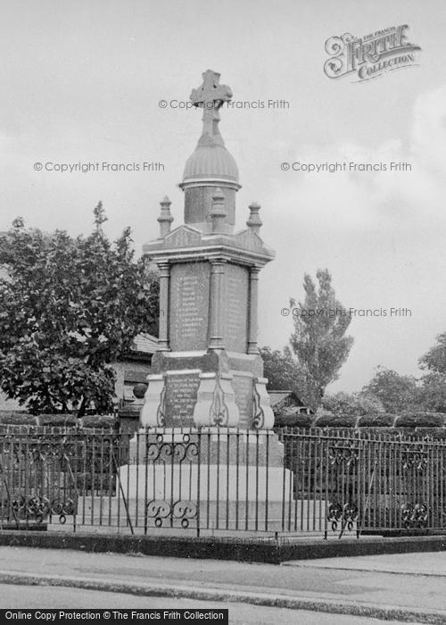Photo of Seaton Burn, War Memorial c.1955