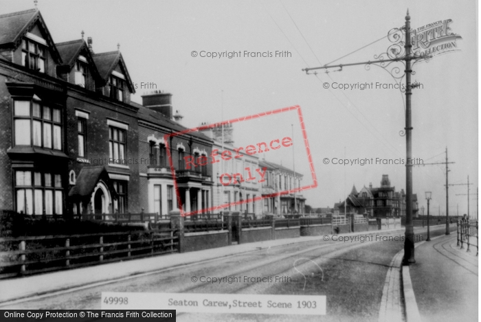 Photo of Seaton Carew, Street Scene 1903