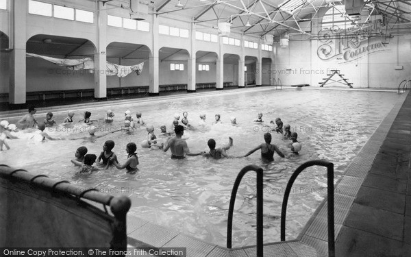 Photo of Seaton Carew, the Swimming Bath c1955