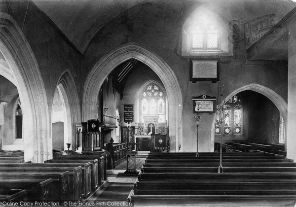 Photo of Seaton, Church Interior 1890