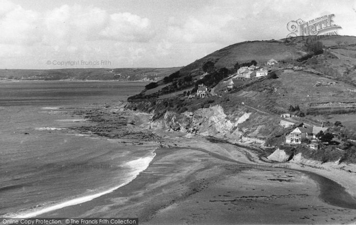 Photo of Seaton, Coast Looking West c.1955
