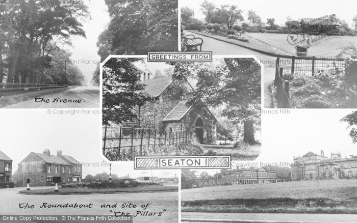 Photo of Seaton Delaval, Composite c.1955