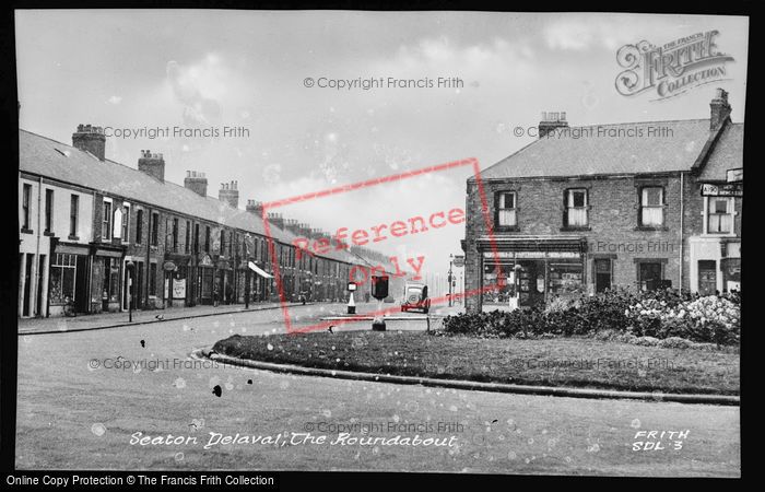 Photo of Seaton Delaval, The Roundabout c.1955