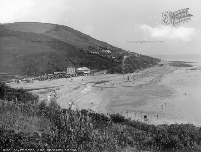 Photo of Seaton, Eddystone Hotel And Beach 1935