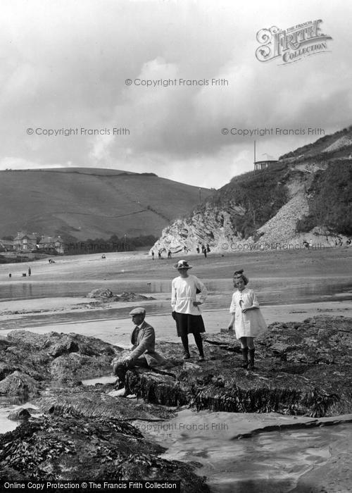 Photo of Seaton, Family On The Sands 1920