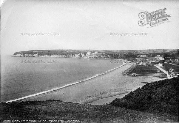 Photo of Seaton, From Haven Cliff 1895