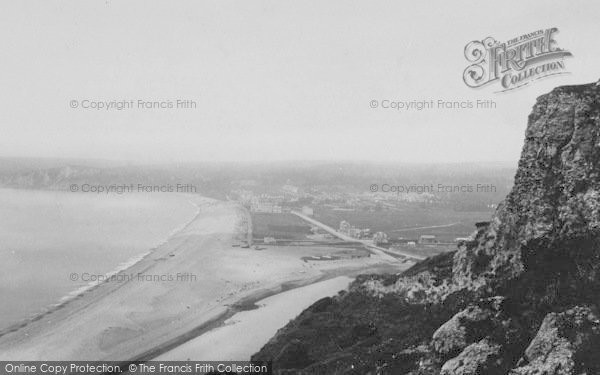 Photo of Seaton, From The Cliffs 1890