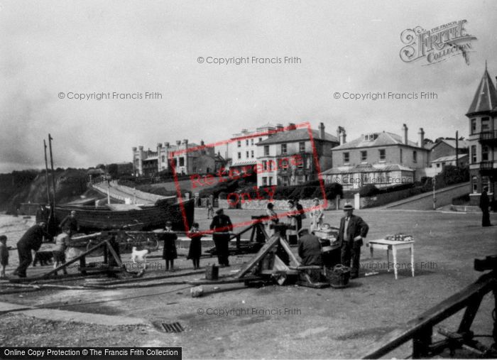 Photo of Seaton, Hauling Up The Boat c.1950